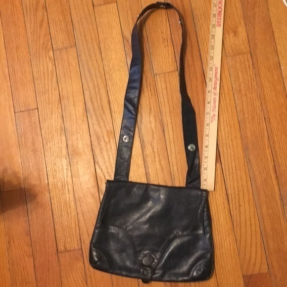 Navy blue leather bag - Picture 8 of 9